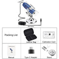 2K HD 2560x1440P USB Digital Microscope 40X to 1000X Handheld Mini Magnifier Camera for Android Phone Windows Mac Linux